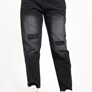 بنطلون جينز بوي فريند (Laser Slits) - ماركة Velaro