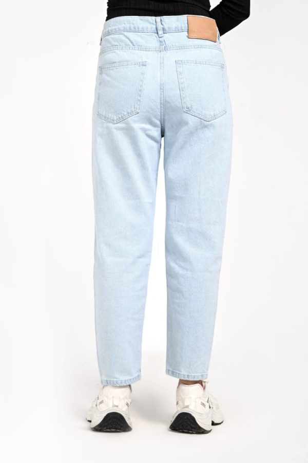 بنطلون جينز بوي فريند (Laser Slits) - ماركة Velaro